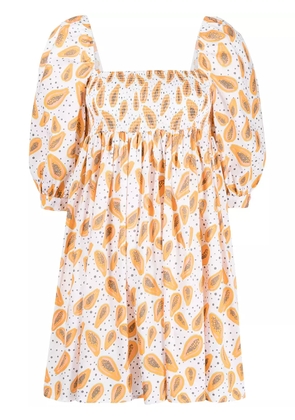 Pitusa printed babydoll dress - Orange