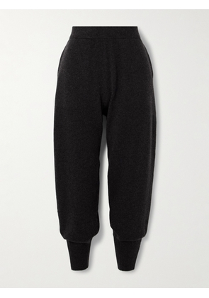 FRAME - Cashmere-blend Tapered Track Pants - Black - xx small,x small,small,medium,large