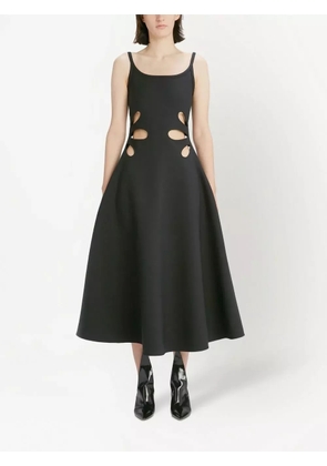 Christopher Kane petal cut-out detail dress - Black