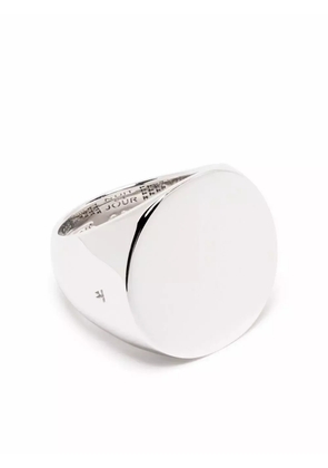 Tom Wood Clean Circle sterling silver signet ring