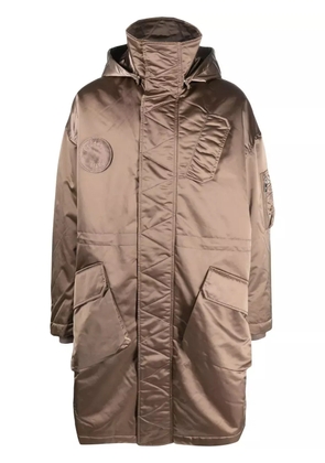 Études Studio hooded oversize coat - Brown