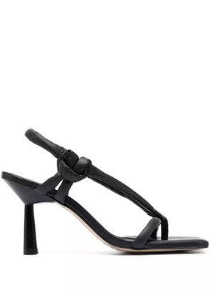 ALOHAS Sheila 90mm leather sandals - Black