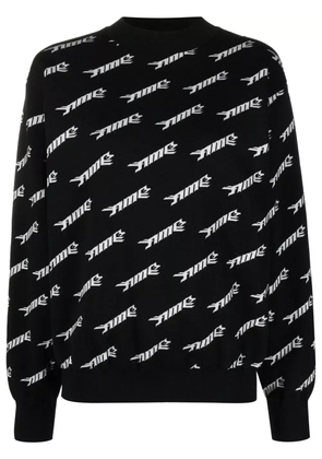 AMBUSH logo-print wool-blend sweatshirt - Black