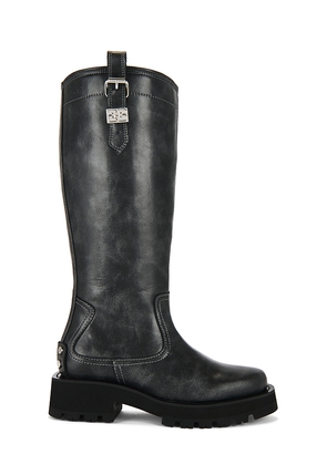 Ganni Studs Boot in Grey. Size 37. Also in 36, 38, 39, 40, 41.