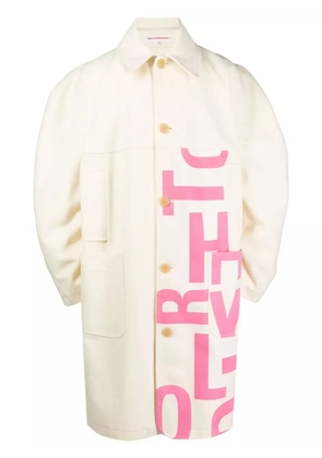 Walter Van Beirendonck OTHERWORDLY single-breasted coat - Neutrals