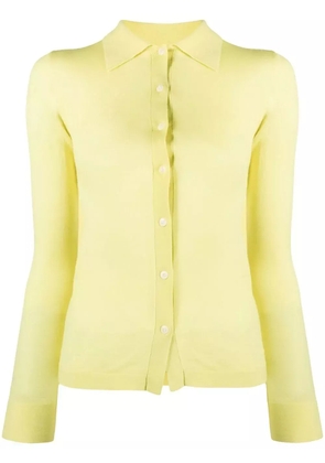 Nanushka fine-knit long-sleeve shirt - Yellow