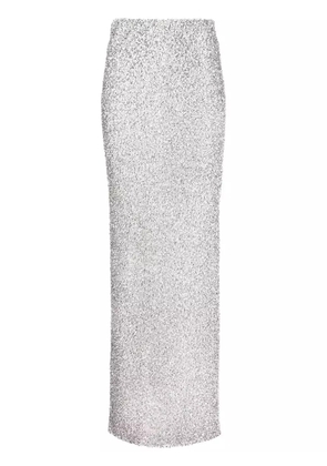 Coperni crystal-embellished maxi skirt - Silver