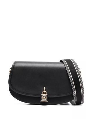 Michael Kors padlock-detail shoulder bag - Black