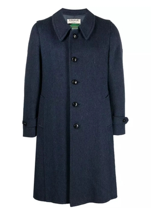A.N.G.E.L.O. Vintage Cult 1970s buttoned wool coat - Blue