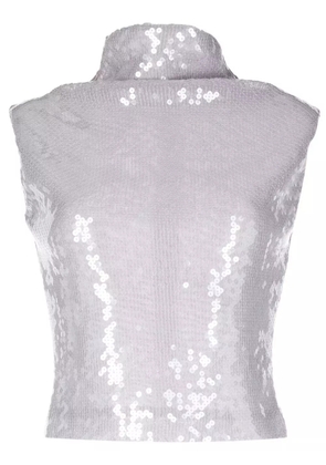 16Arlington Luna sequin-embellished top - Purple