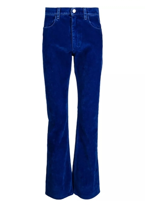 Marni flared twill trousers - Blue