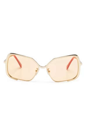 Marni Eyewear Unila square-frame sunglasses - Gold