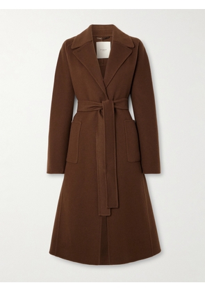 Purdey - Portman Belted Wool And Cashmere-blend Coat - Brown - x small,small,medium,large