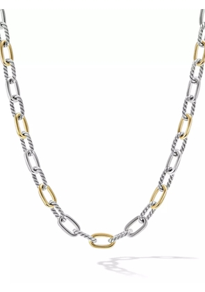 David Yurman 18kt yellow gold and sterling silver DY Madison chain necklace (8.5mm)