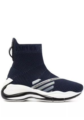 Emporio Armani chunky slip-on sneakers - Blue