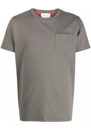 Ports V patch-pocket T-shirt - Grey