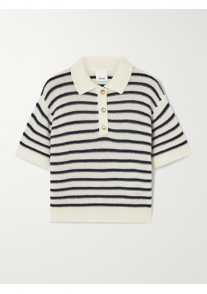 Allude - Striped Wool And Cashmere-blend Polo Sweater - Blue - x small,small,medium,large,x large