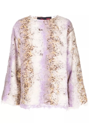 VITELLI gradient-effect knitted jumper - Purple