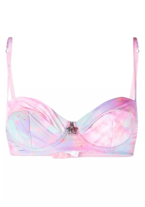 Chiara Ferragni Eye Star-print bikini top - Pink