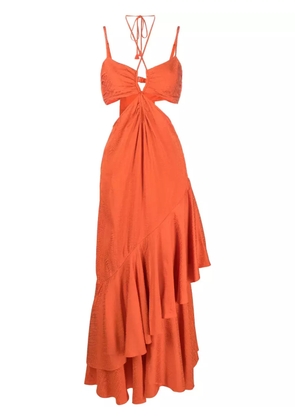 Johanna Ortiz Precious Juniper cut-out dress - Orange