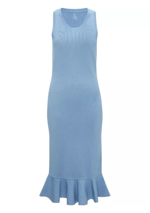 JW Anderson ruffled-hem dress - Blue