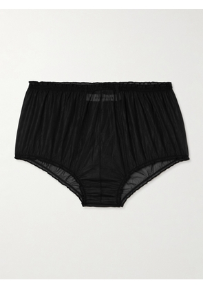CARVEN - Ruffled Tulle Briefs - Black - FR 34,FR 36,FR 38
