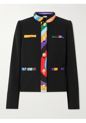 PUCCI - Printed Cady Jacket - Black - IT38,IT40,IT42,IT44,IT46