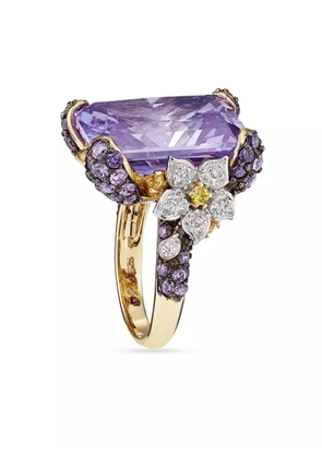 Anabela Chan 18kt yellow gold vermeil Lilac Cinderella gemstone ring - Purple