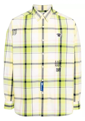 AAPE BY *A BATHING APE® plaid cotton shirt - Green