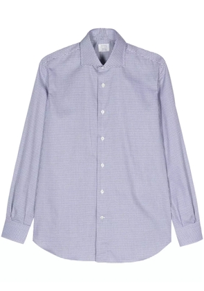 Mazzarelli long-sleeve cotton shirt - Blue