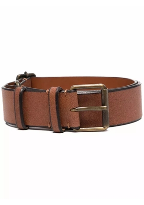 Gianfranco Ferré Pre-Owned 1990s buckled leather belt - Brown