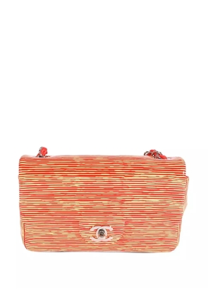 CHANEL Pre-Owned mini Classic Flap striped shoulder bag - Red