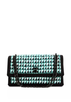 CHANEL Pre-Owned 2016 Timeless houndstooth tweed shoulder bag - Green
