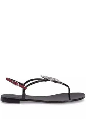 Giuseppe Zanotti Hollie Star crystal-embellished sandals - Black