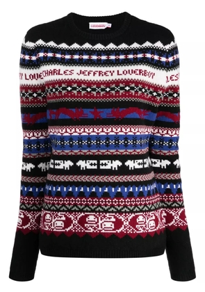 Charles Jeffrey Loverboy fair isle-knit crew-neck jumper - Multicolour