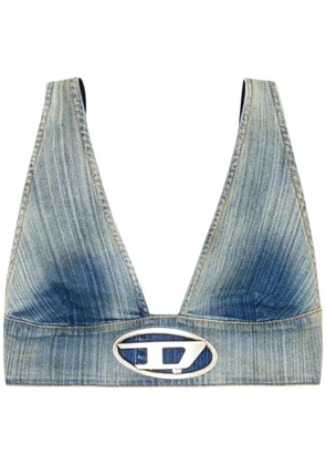 Diesel De-Elly-S denim crop top - Blue
