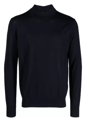 Giorgio Armani mock-neck virgin wool jumper - Blue