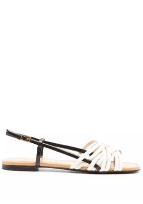 Tory Burch leather slingback sandals - Neutrals