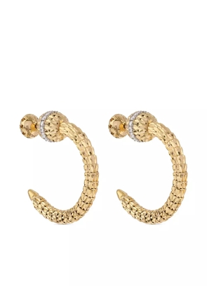 Officina Bernardi 18kt yellow gold Ophidia diamond hoop earrings