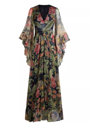 ETRO floral-print silk maxi dress - Green