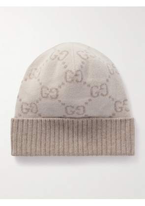 Gucci - Jacquard-knit Cashmere Beanie - Off-white - XXS,XS,S,M,L,XL,XXL