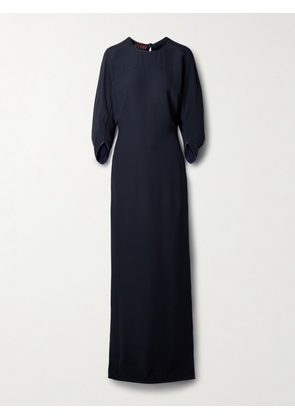 Gucci - Silk Satin-trimmed Cady Gown - Blue - IT38,IT40,IT42,IT44