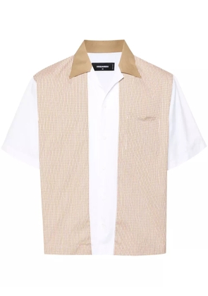DSQUARED2 plaid poplin shirt - White