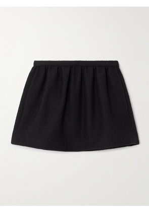 Gucci - Embroidered Wool-blend Bouclé Mini Skirt - Black - IT36,IT38,IT40,IT42,IT44