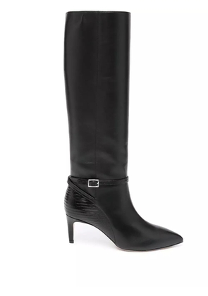 Paris Texas 70mm pointed-toe leather boots - Black
