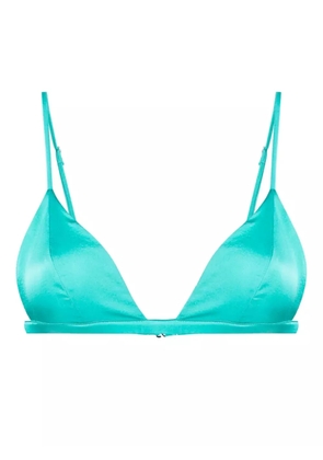 Fleur Du Mal Luxe triangle bra - Green