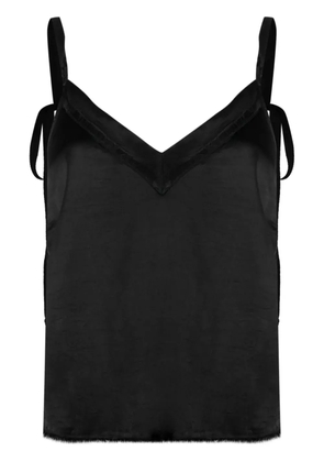 Raquel Allegra Mino satin top - Black