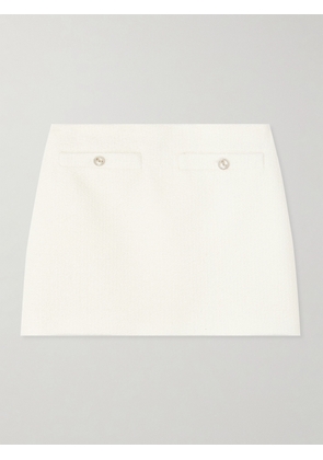 Gucci - Wool-blend Bouclé-tweed Mini Skirt - Off-white - IT36,IT38,IT40,IT42,IT44