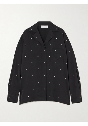 Stella McCartney - Crystal-embellished Crepe Shirt - Black - IT34,IT36,IT38,IT40,IT42,IT44,IT46,IT48