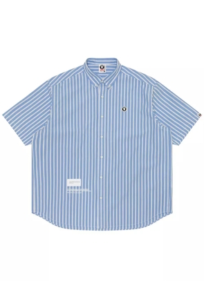 AAPE BY *A BATHING APE® striped cotton shirt - Blue
